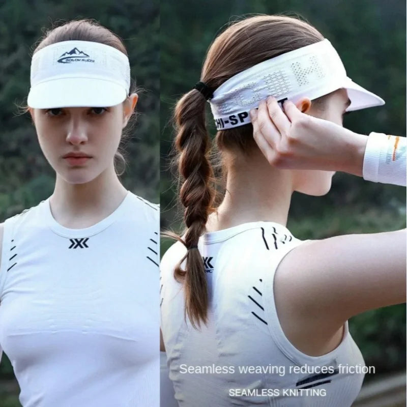 Summer Top Empty An-ti UV Tennis Cap Quick Dry Breathable Mesh Sports Jog Running Hat Visors Golf Baseball Cap Sunshade Sunhat