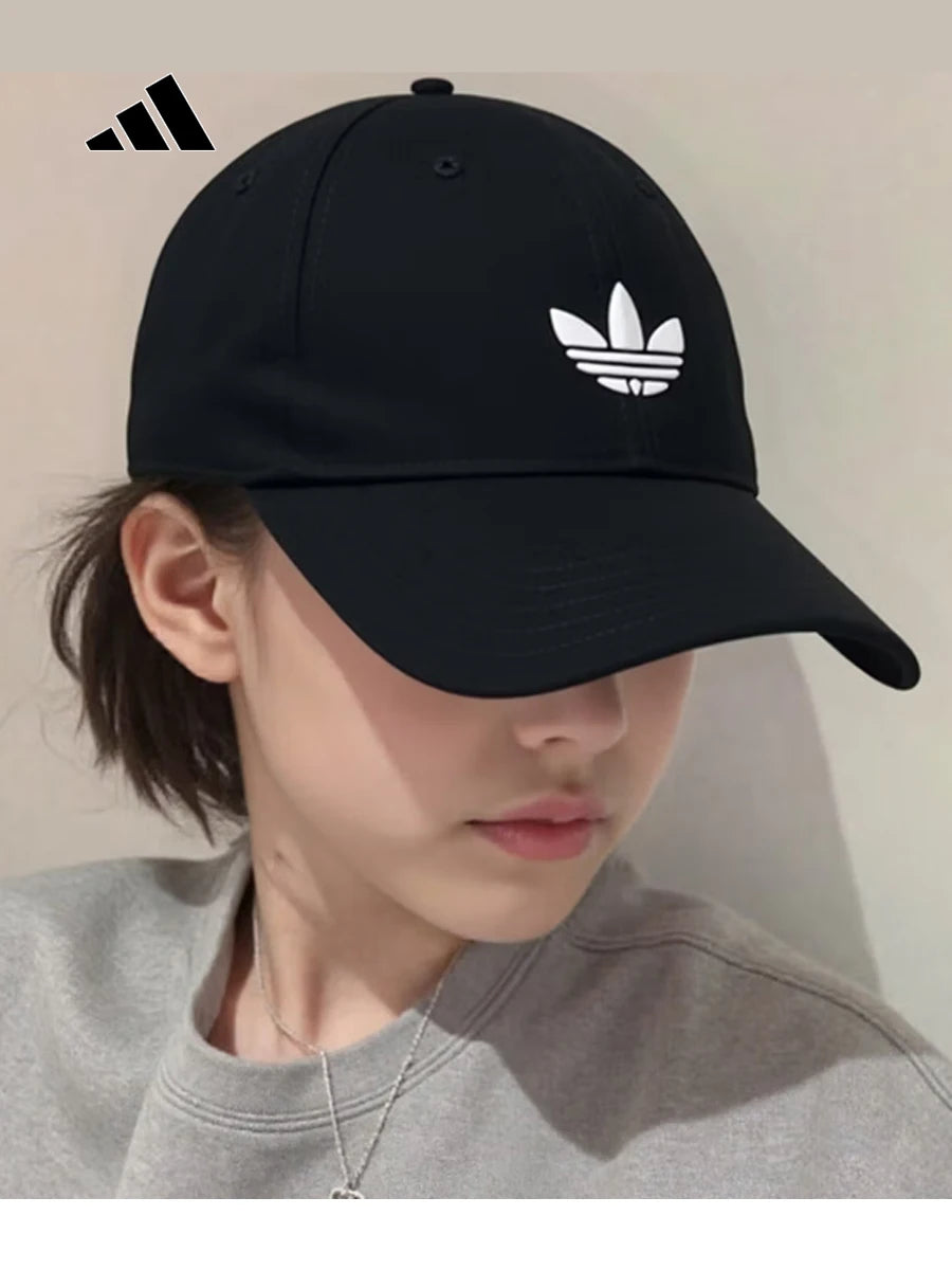 Adidas Unisex Sports Outdoor Baseball Cap Classic Adjustable Strap Breathable Sun Protection Casual Hat JC6023