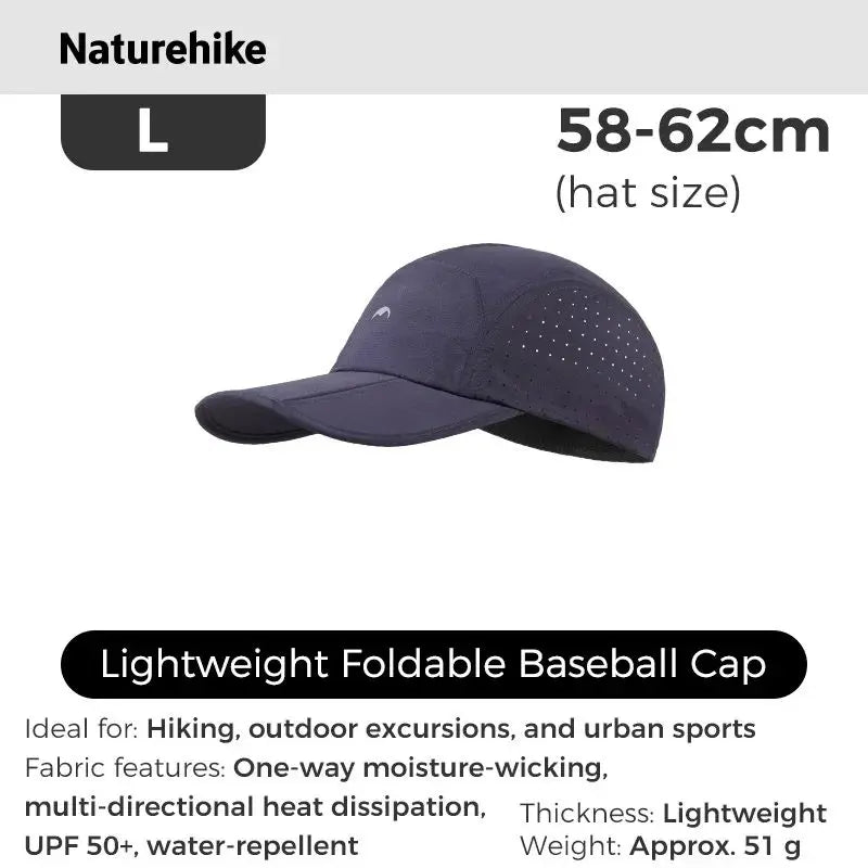 Naturehike Hiking Hat Summer Thin Breathable Mesh Baseball Caps for Men Women Outdoor Camping Fishing Running Sun Protection