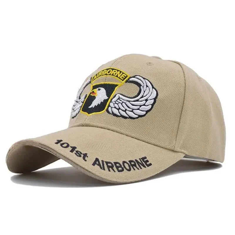 Tactical 101 Airborne Baseball Cap Snapback Caps Outdoor Leisure Hip Hop Sun Hat adjustable Men Women Fishing Hunting Hats