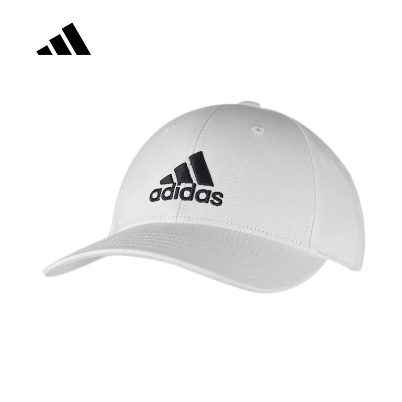 Adidas Unisex Curved Brim Baseball Cap 2026 New Adjustable Strap Breathable Outdoor Sun Protection Sports Casual Hat FK0890