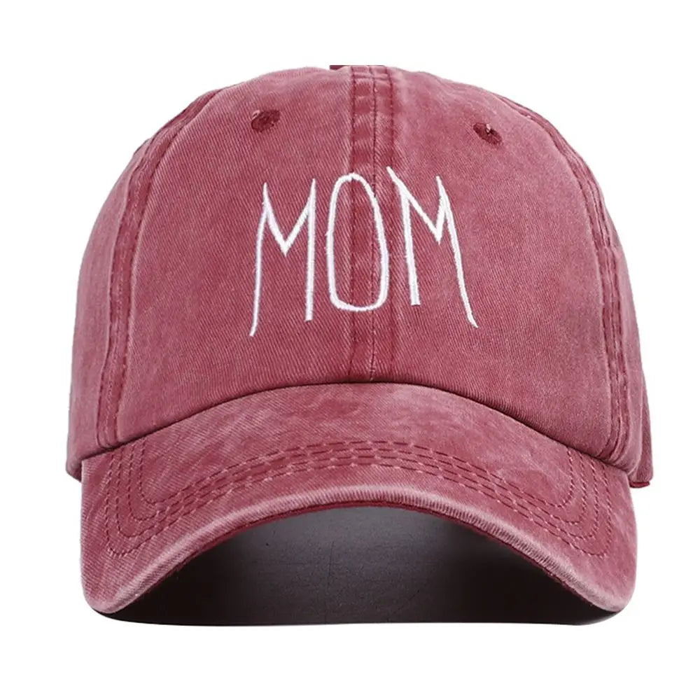 Fashion WASHED DENIM Vintage Sunscreen Hats Distressed Faded Cap Baseball Hats DAD MOM Embroidery Baseball Caps