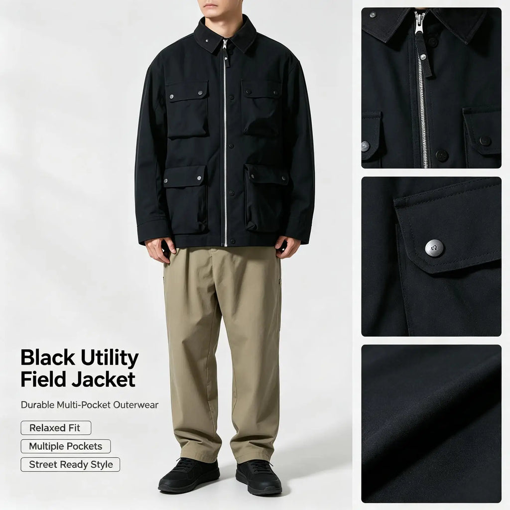 Under Armour Men's Sportswear Loose Work Outdoor Windbreaker Fashion Lapel Casual Jacket 6012760-001