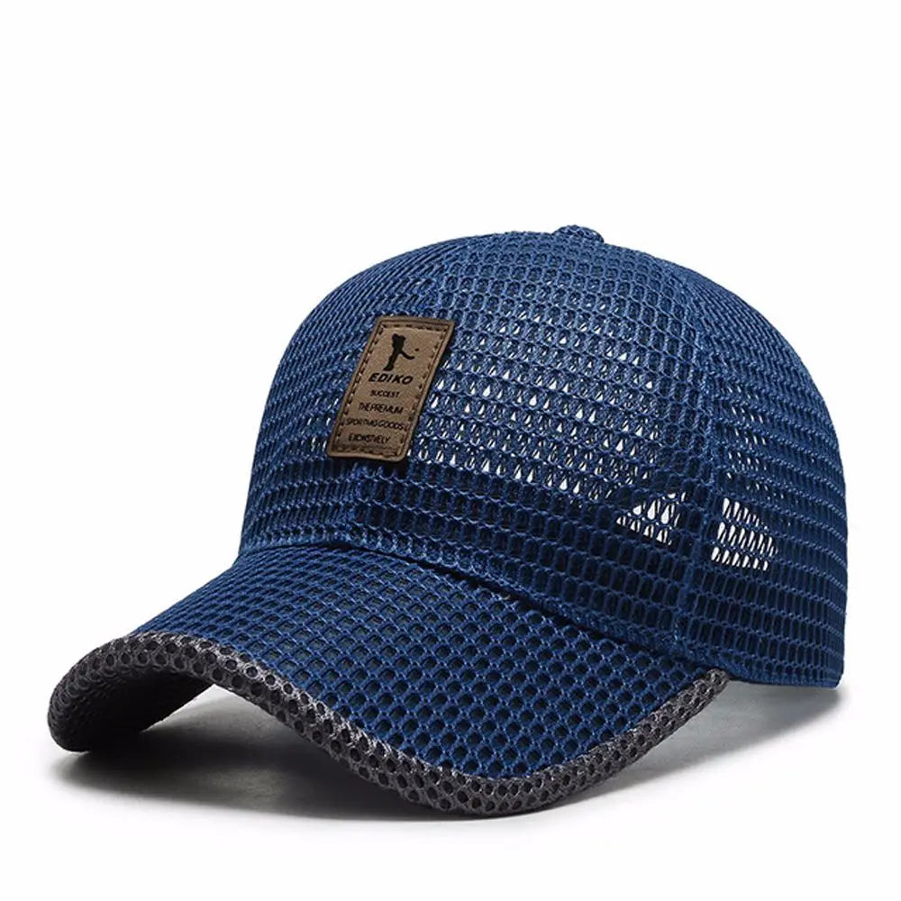 Black Women Adjustable Unisex Sport Hats Breathable Casual Sport Hats Cap Snapback Hats Mesh Cap Fishing Baseball Caps