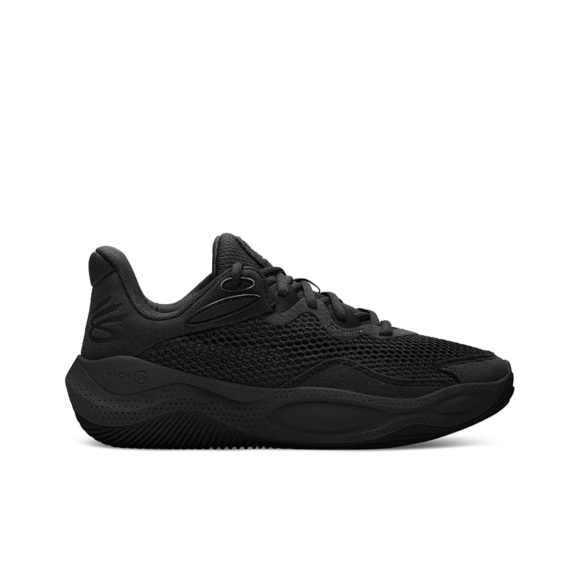 Under Armour Curry Splash 24 Abrasion Resistant Breathable Low top Basketball Shoes Unisex Black 3028193-001
