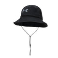 Under Armour Men's Hat Fashionable Black Simple Fisherman's Hat Comfortable Breathable Casual Fishing Sun Hat 1361527-001