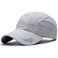 Running Hiking Quick Dry Baseball Cap Sun Protection Breathable Sports Cap Adjustable Thin Mesh Snapback Hat Golf Tennis