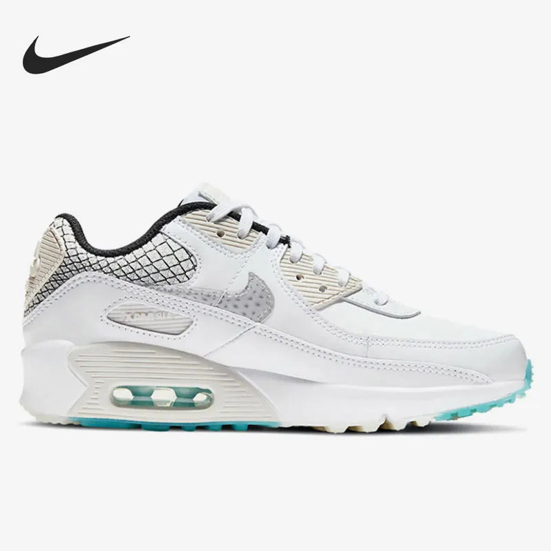 Nike Authentic Big Kids' Air Max 90 Cushioned Running Shoes DB4187-100