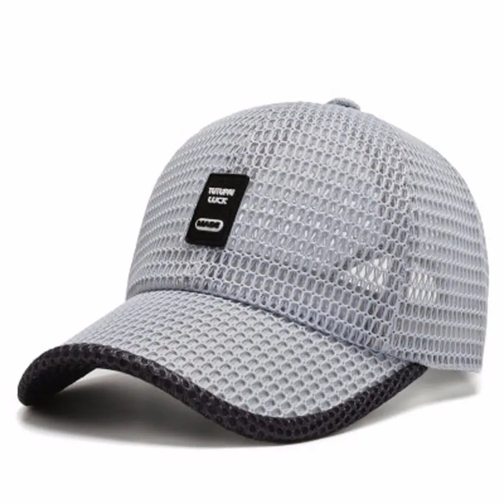 Black Women Adjustable Unisex Sport Hats Breathable Casual Sport Hats Cap Snapback Hats Mesh Cap Fishing Baseball Caps