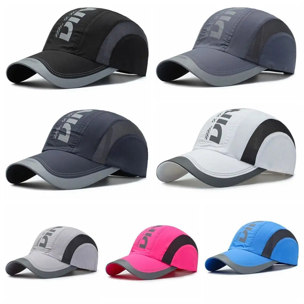 Summer Breathable Quick Dry Cap Adjustable Waterproof Baseball Cap Snapback Sun Protection Sports Hat Cycling Fishing