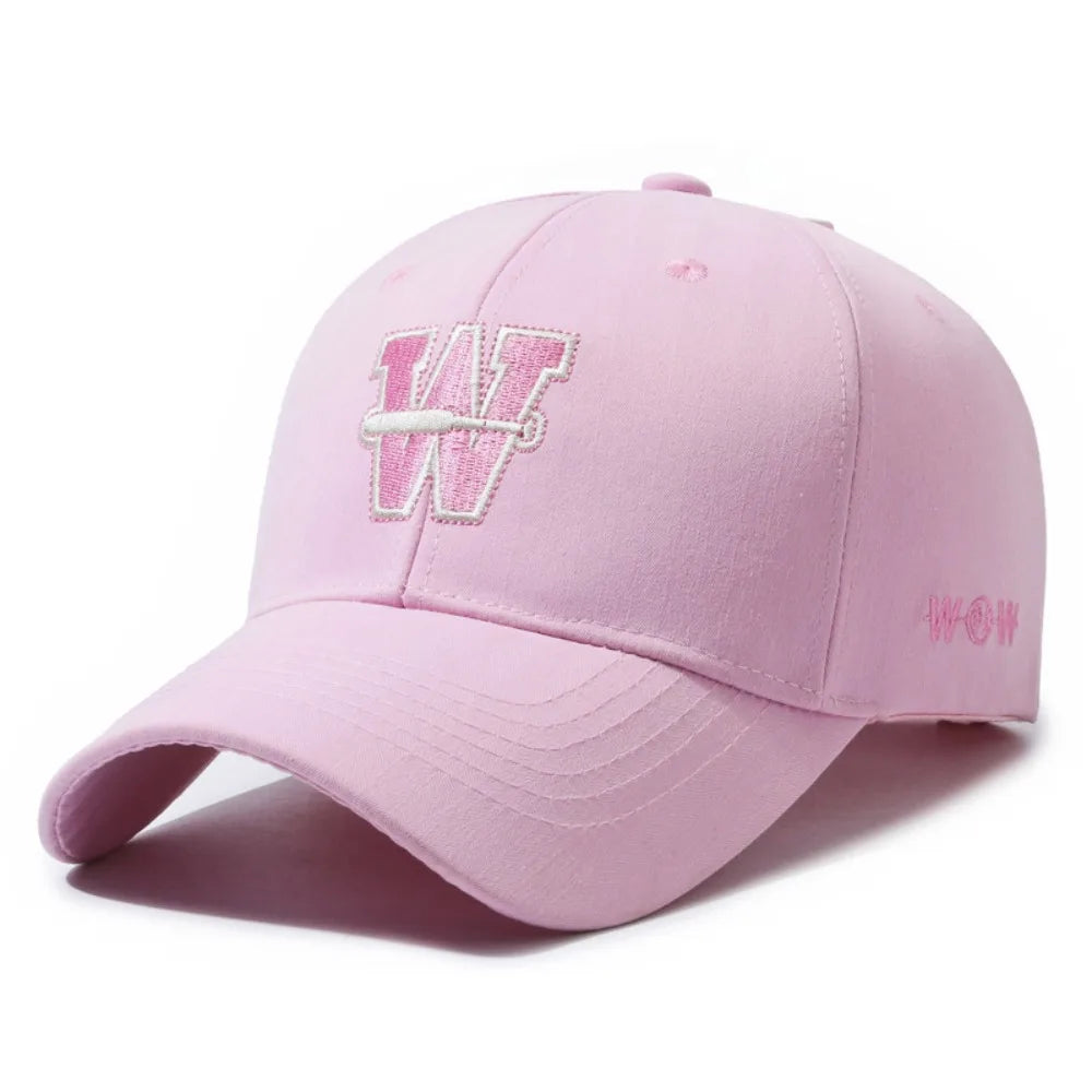 Fashion Cotton Hip Hop Sunscreen Hats Adjustable Washable W Letter Trucker Cap Comfortable Soft Sport Baseball Caps Summer
