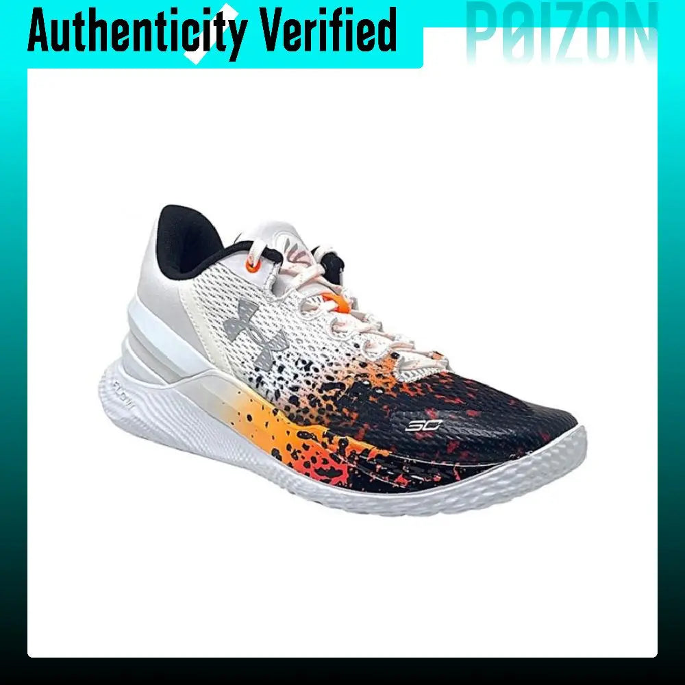Under Armour Curry 2 Low Flotro Comfortable Low top Basketball Shoes Men's White Black 3026277-100