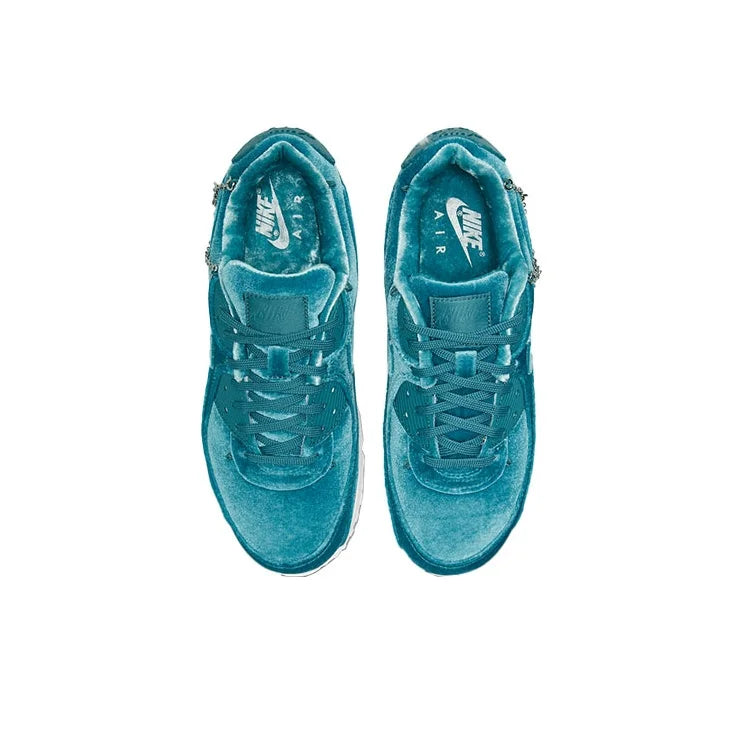 Nike Air Max 90 Split Suede Low top Casual Running Shoes Women's Lake Green DO2194-001