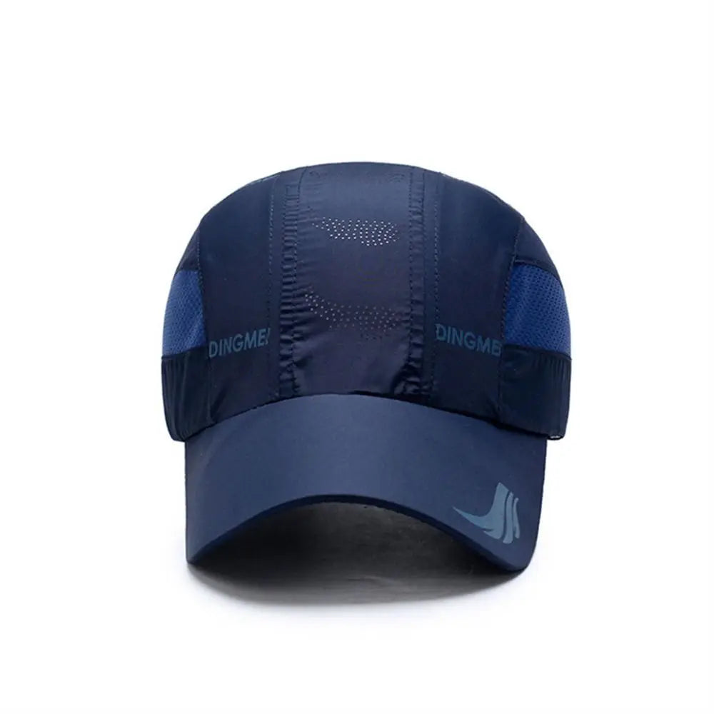 Running Hiking Quick Dry Baseball Cap Sun Protection Breathable Sports Cap Adjustable Thin Mesh Snapback Hat Golf Tennis