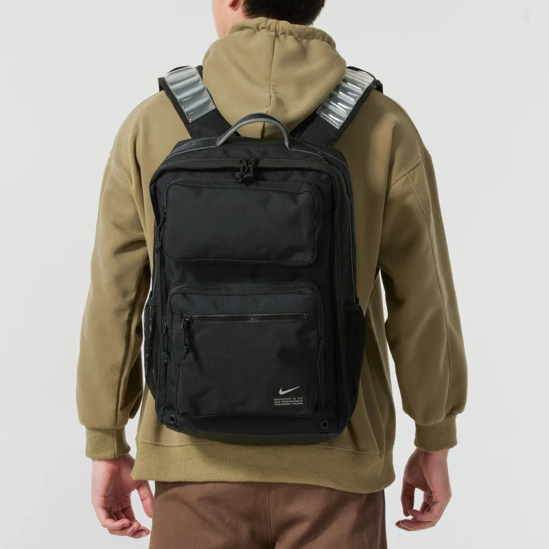 Nike Air Cushion Strap Zipper Durable Large Capacity Sports Casual Training Backpack Shoulder Bag Unisex CK2668-010