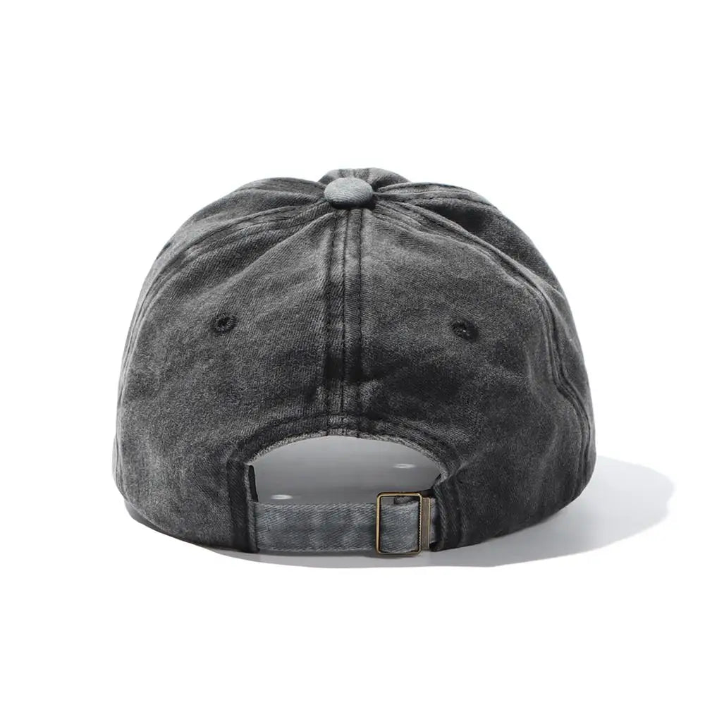 Distressed Faded WASHED DENIM Hat Vintage Men Women Trucker Baseball Caps