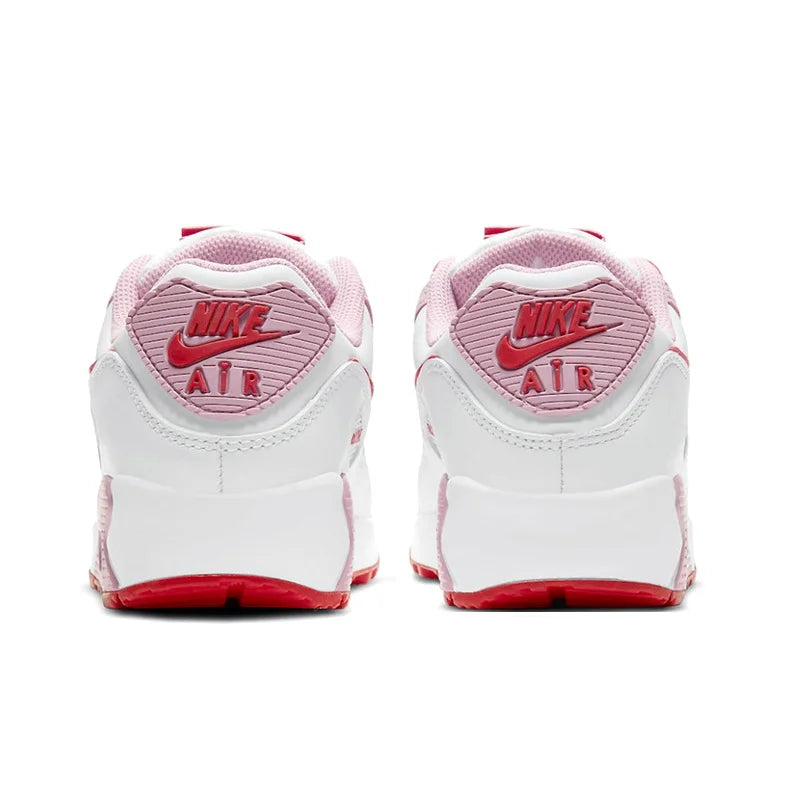 Nike Air Max 90 Running Shoes Women's Low-top White/Red/Pink DD8029-100