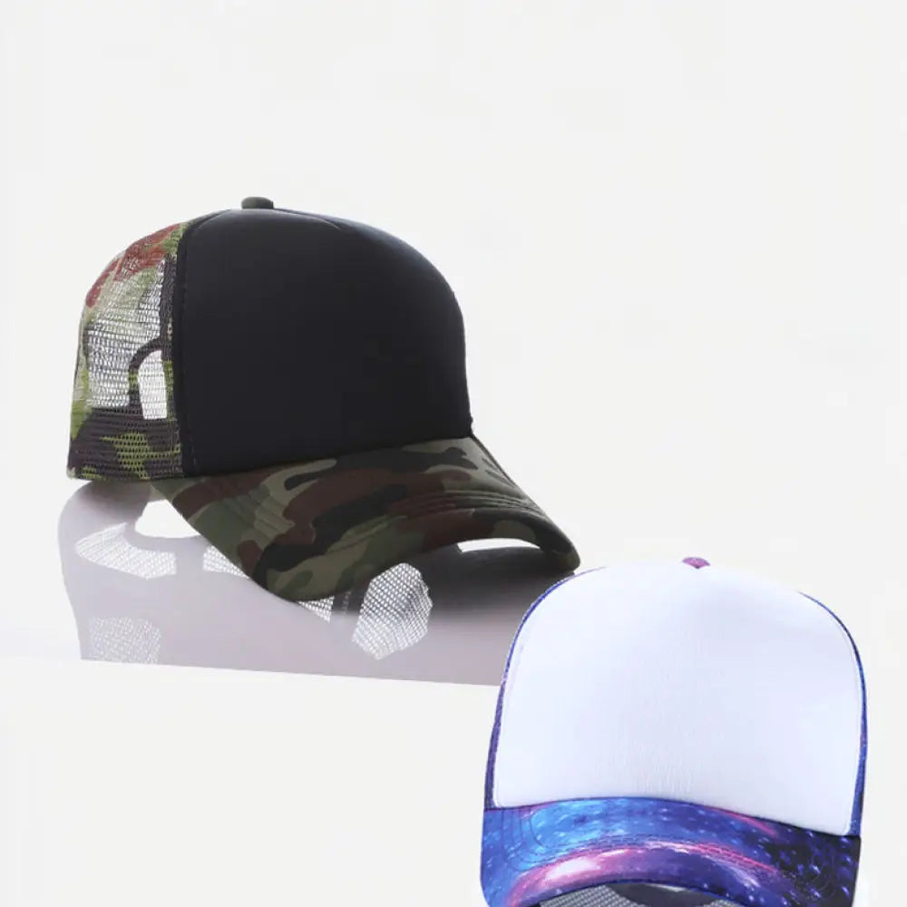 Adjustable Mesh Baseball Cap Unisex Summer Breathable Sun Protection Hat For Outdoor Sport Volunteer Group Fashion Trucker Hat