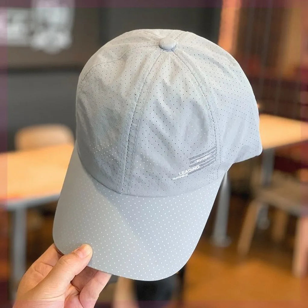 Outdoor Sports Baseball Cap Unisex Quick Dry Sun Shade Hat Summer Thin Breathable Mesh Hat for Fishing Hiking Travel Daily Use