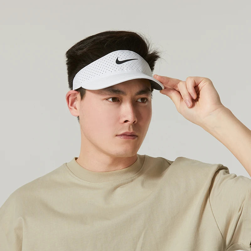 Nike (Nike) Visor Hat for Men and Women, Baseball Cap, Quick-Dry Sports Sunshade Tennis Hat