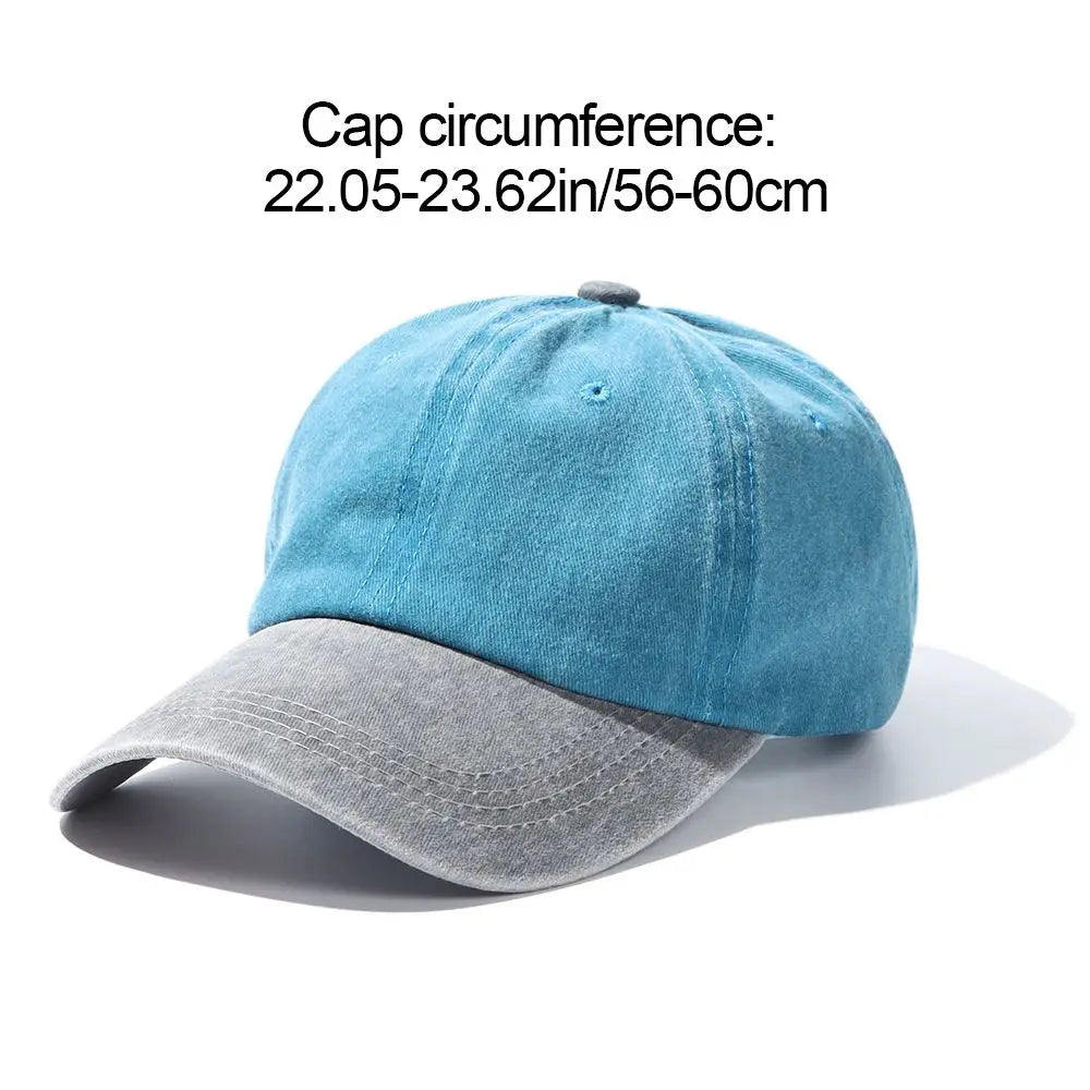 Distressed Faded WASHED DENIM Hat Vintage Men Women Trucker Baseball Caps