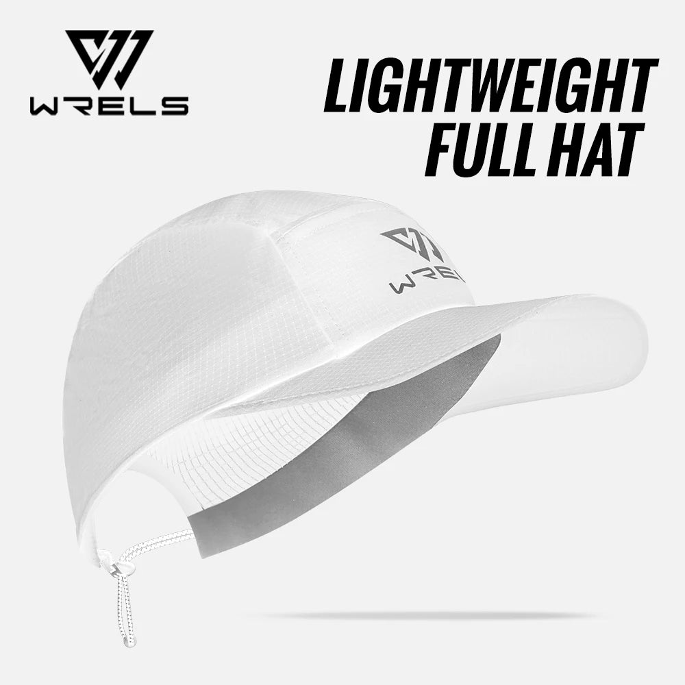 WRELS Running Cap Lightweight Mesh Brim Tennis Cap Breathable Quick Dry Sunscreen Hat Adjustable UV Protection Baseball Cap