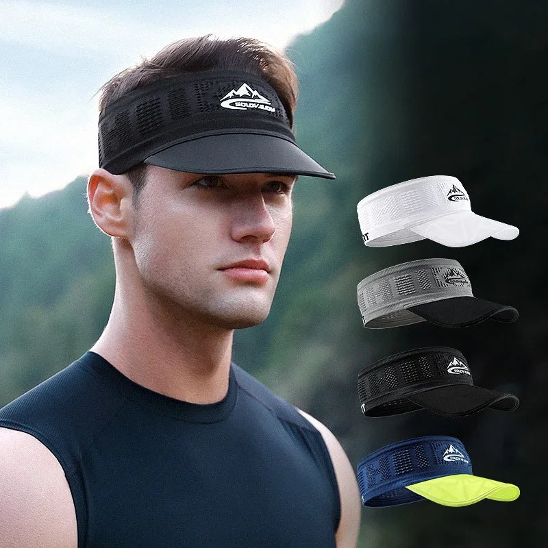 Summer Top Empty An-ti UV Tennis Cap Quick Dry Breathable Mesh Sports Jog Running Hat Visors Golf Baseball Cap Sunshade Sunhat