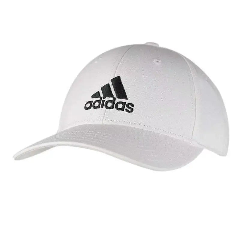 Bball Cap Cot Adidas Training Sports Cap Unisex Couple Style Baseball Cap Simple Versatile Comfortable Sunshade White Fk0890