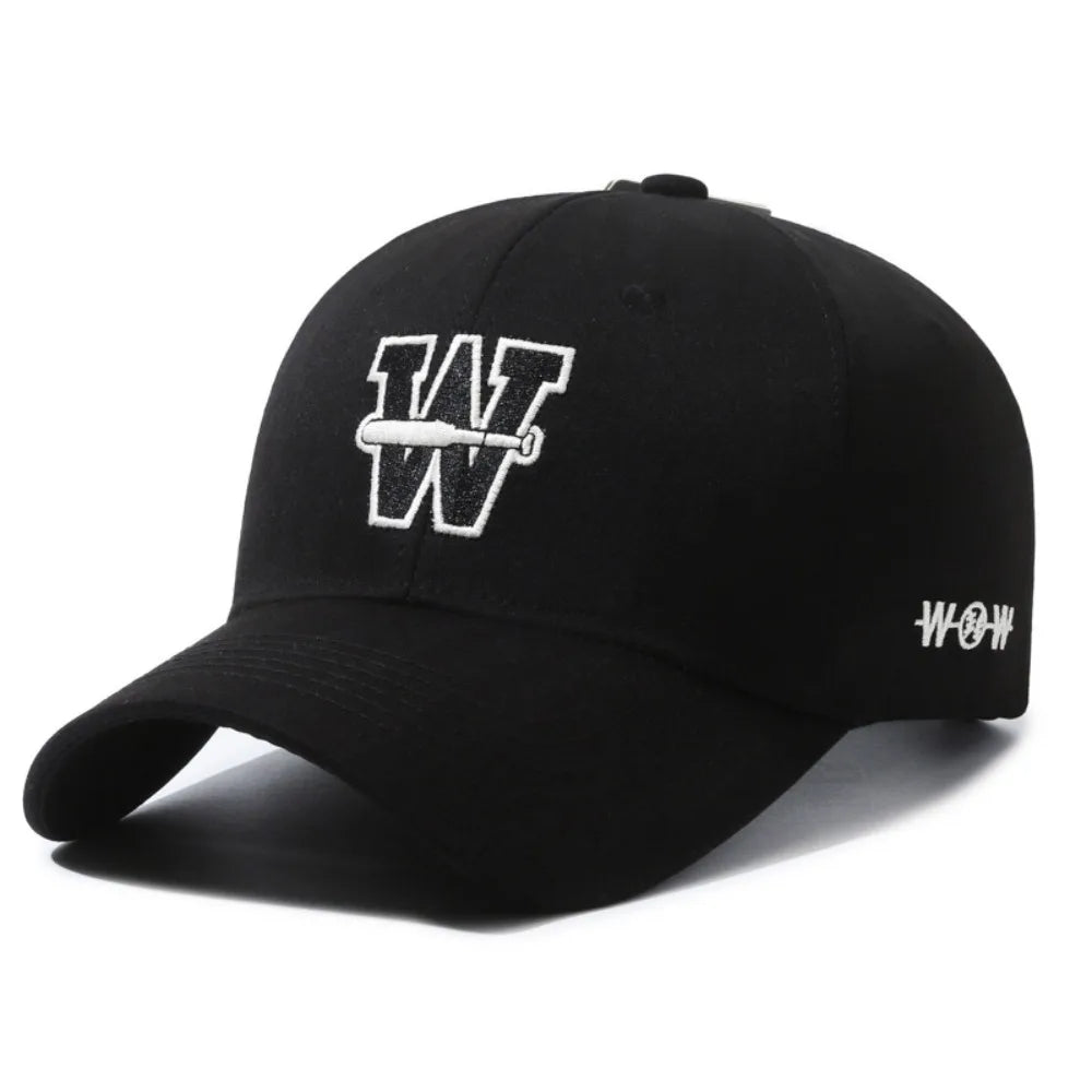 Fashion Cotton Hip Hop Sunscreen Hats Adjustable Washable W Letter Trucker Cap Comfortable Soft Sport Baseball Caps Summer