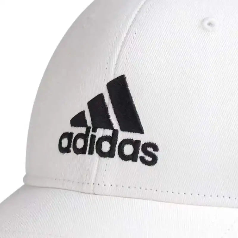 Bball Cap Cot Adidas Training Sports Cap Unisex Couple Style Baseball Cap Simple Versatile Comfortable Sunshade White Fk0890