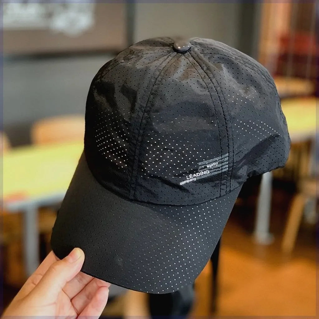 Outdoor Sports Baseball Cap Unisex Quick Dry Sun Shade Hat Summer Thin Breathable Mesh Hat for Fishing Hiking Travel Daily Use