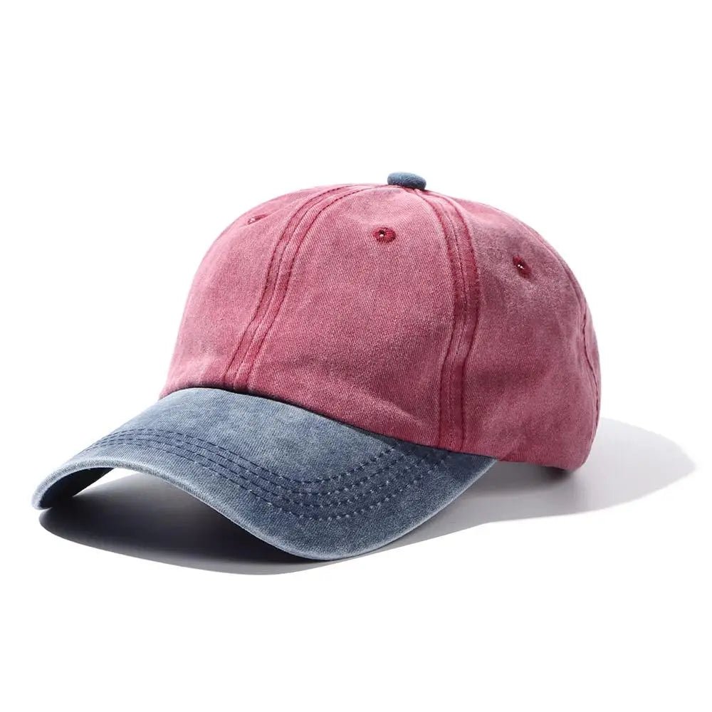 Distressed Faded WASHED DENIM Hat Vintage Men Women Trucker Baseball Caps