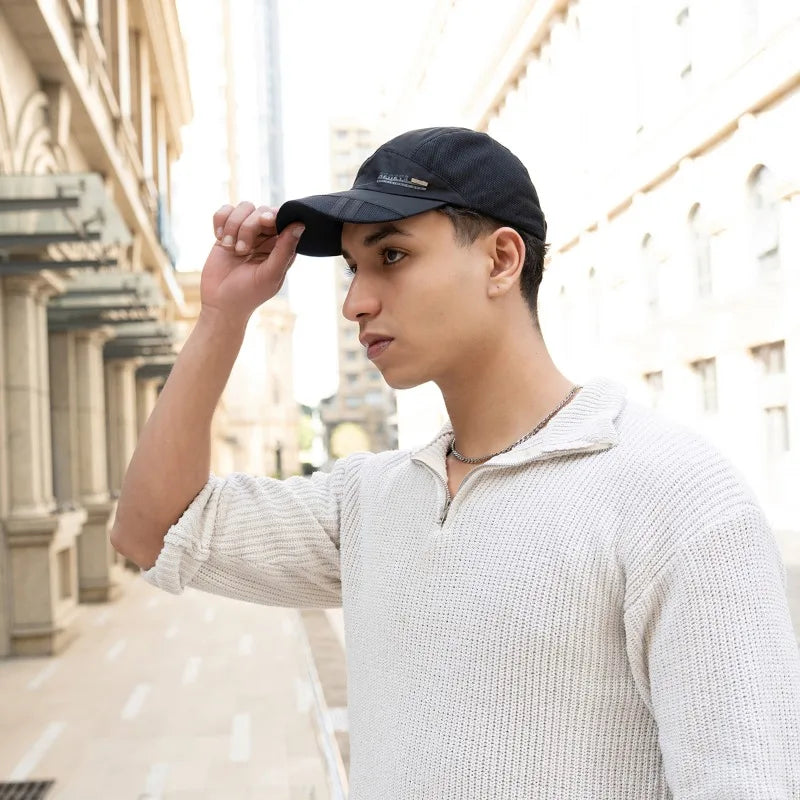 Summer Lightweight Baseball Cap Breathable Adjustable Sun Hat for Outdoor Sports