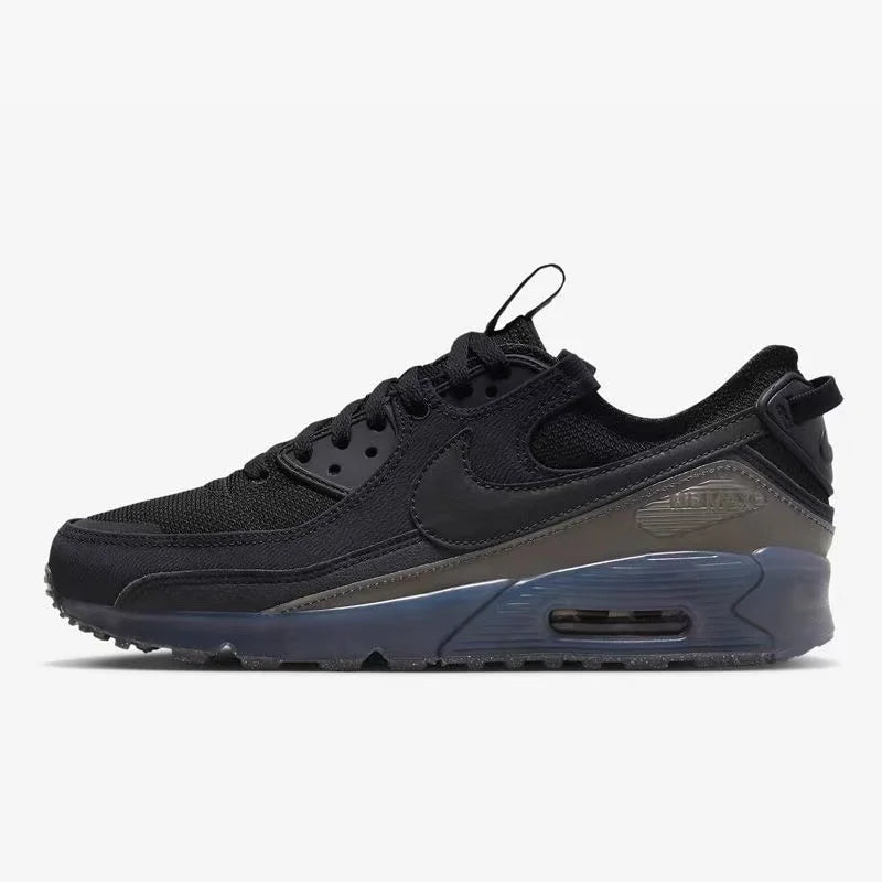 Nike Authentic Air Max 90 Terrascape Retro Low-Top Casual Running Shoes, Men's and Women's Sneakers, Black DQ3987-002