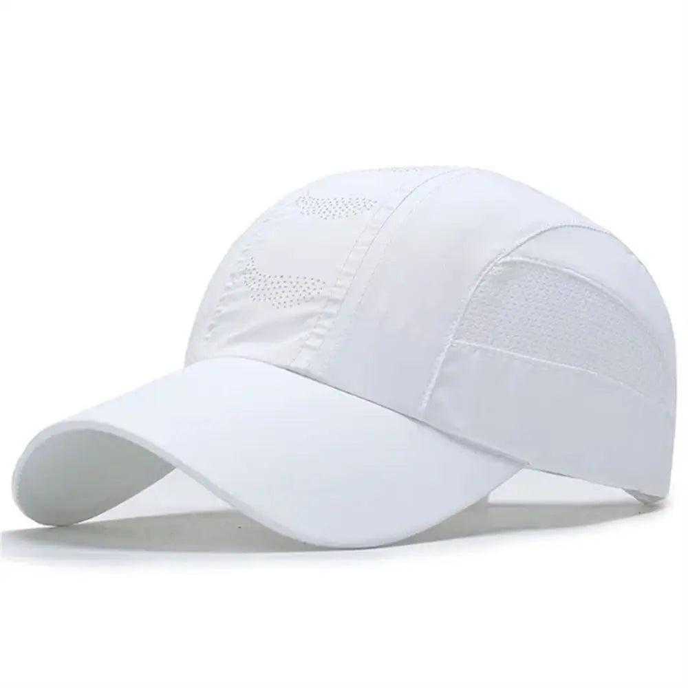 Running Hiking Quick Dry Baseball Cap Sun Protection Breathable Sports Cap Adjustable Thin Mesh Snapback Hat Golf Tennis