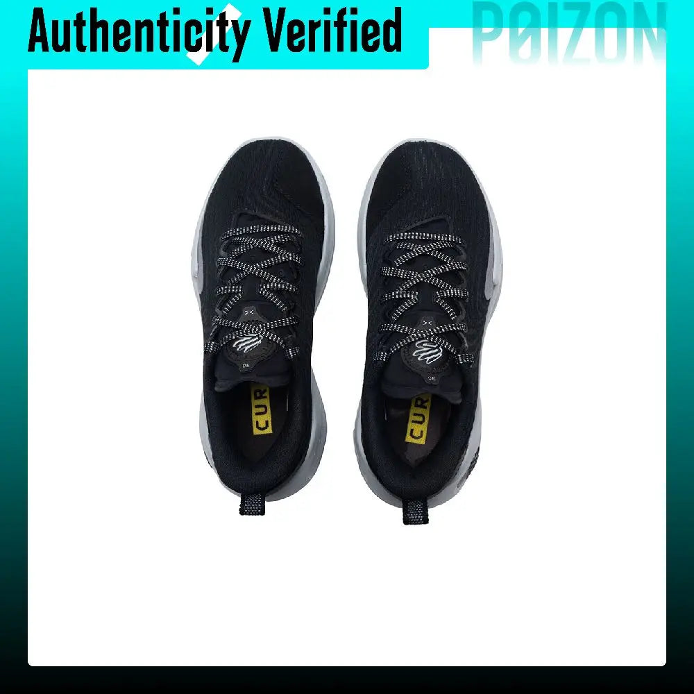 Under Armour Slip Resistant Abrasion Resistant Low top Basketball Shoes Unisex Black 3027634-001