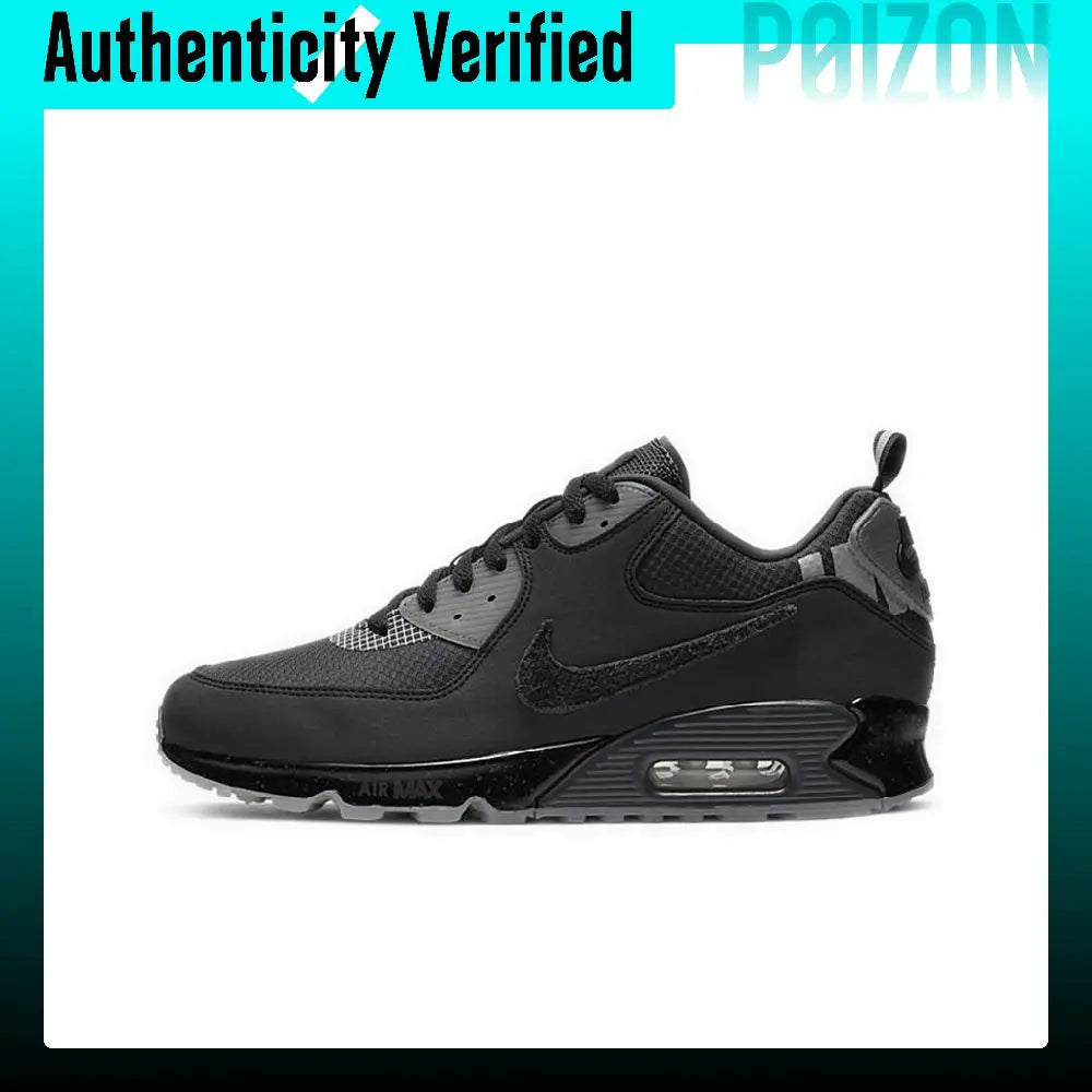 UNDEFEATED X Nike Air Max 90 Running Shoes Unisex Low-top Black CQ2289-002