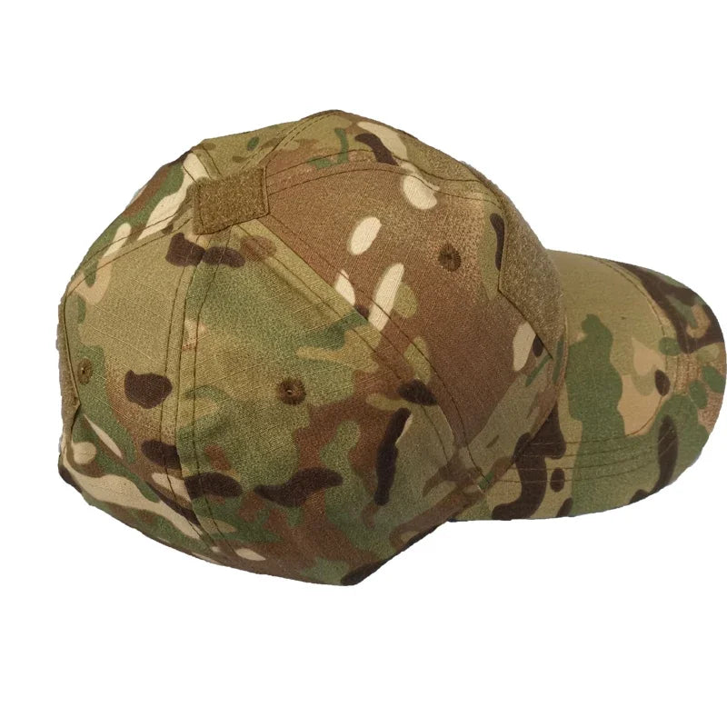 Adjustable Baseball Cap Tactical Army Cap Summer Sunscreen Hat Camouflage Military Airsoft Hunting Camping Hiking Fishing Caps