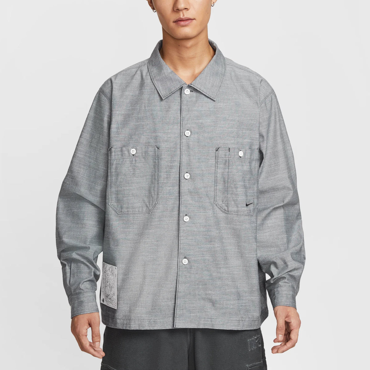 Nike AS M NL CHMBRAY PAINTERS SHIRT Men's HV0883-060