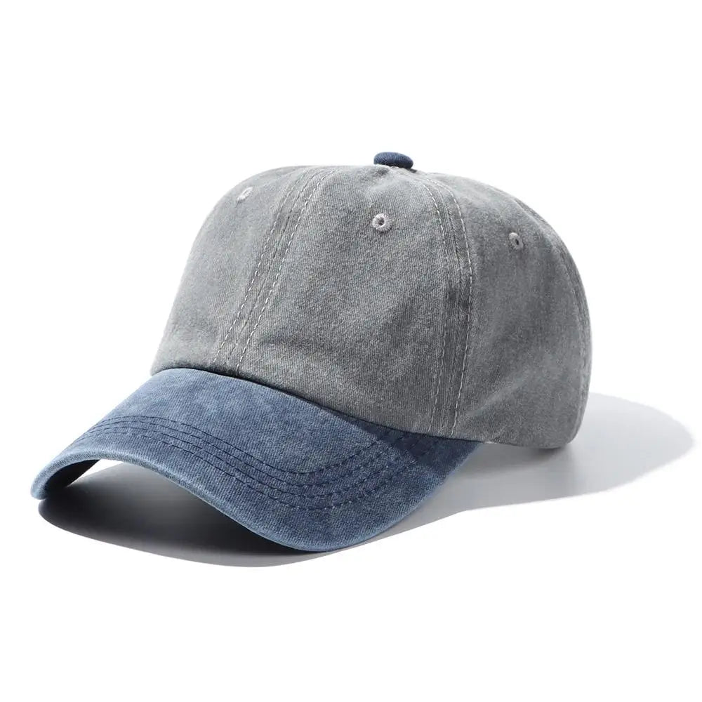 Distressed Faded WASHED DENIM Hat Vintage Men Women Trucker Baseball Caps