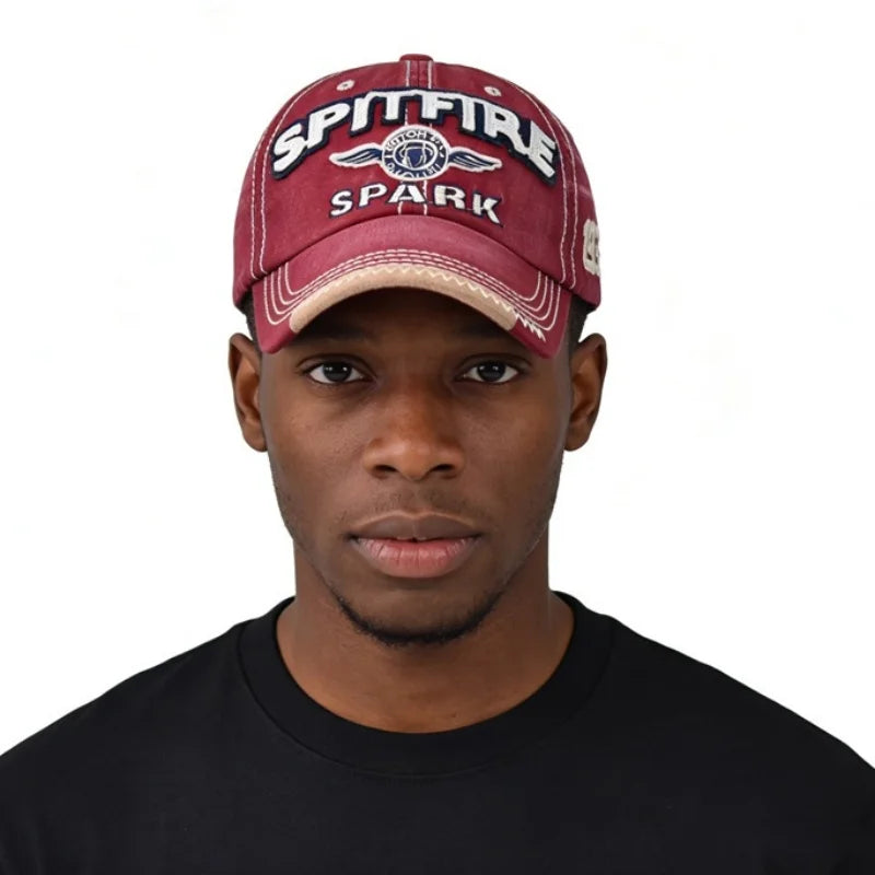  Wash Cotton Embroidered Letter Printed Golf Baseball Cap Unisex Sports Running Sunhat Hip Hop Dance Club An-ti UV Hat Visors