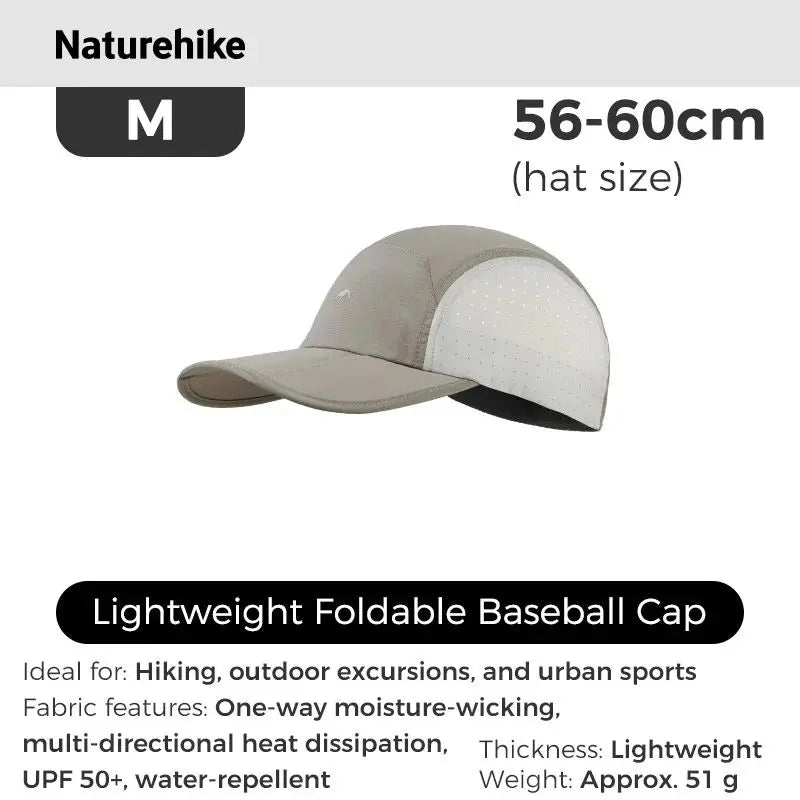 Naturehike Hiking Hat Summer Thin Breathable Mesh Baseball Caps for Men Women Outdoor Camping Fishing Running Sun Protection