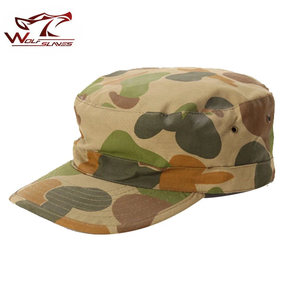 US Hat Camouflage Cap Airsoft Hunting Outdoor Baseball Hat Flat Top Soldier Hats Unisex Tactical Hat Hot Sale