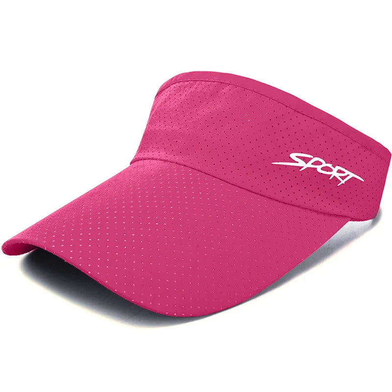 Summer An-ti UV SPORT Printed Tennis Sunhat Adjustable Top Empty Sun Protection Hat Visors Quick Dry Running Golf Baseball Caps