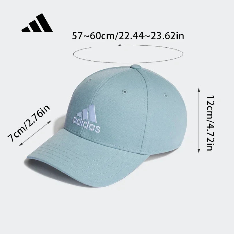 Adidas Unisex Outdoor Sun Protection Baseball Cap 2026 Spring New Adjustable Strap Fashion Breathable Sports Casual Hat HD7234