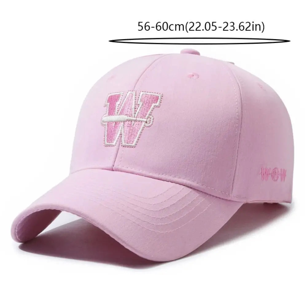Fashion Cotton Hip Hop Sunscreen Hats Adjustable Washable W Letter Trucker Cap Comfortable Soft Sport Baseball Caps Summer