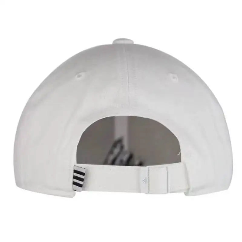 Bball Cap Cot Adidas Training Sports Cap Unisex Couple Style Baseball Cap Simple Versatile Comfortable Sunshade White Fk0890