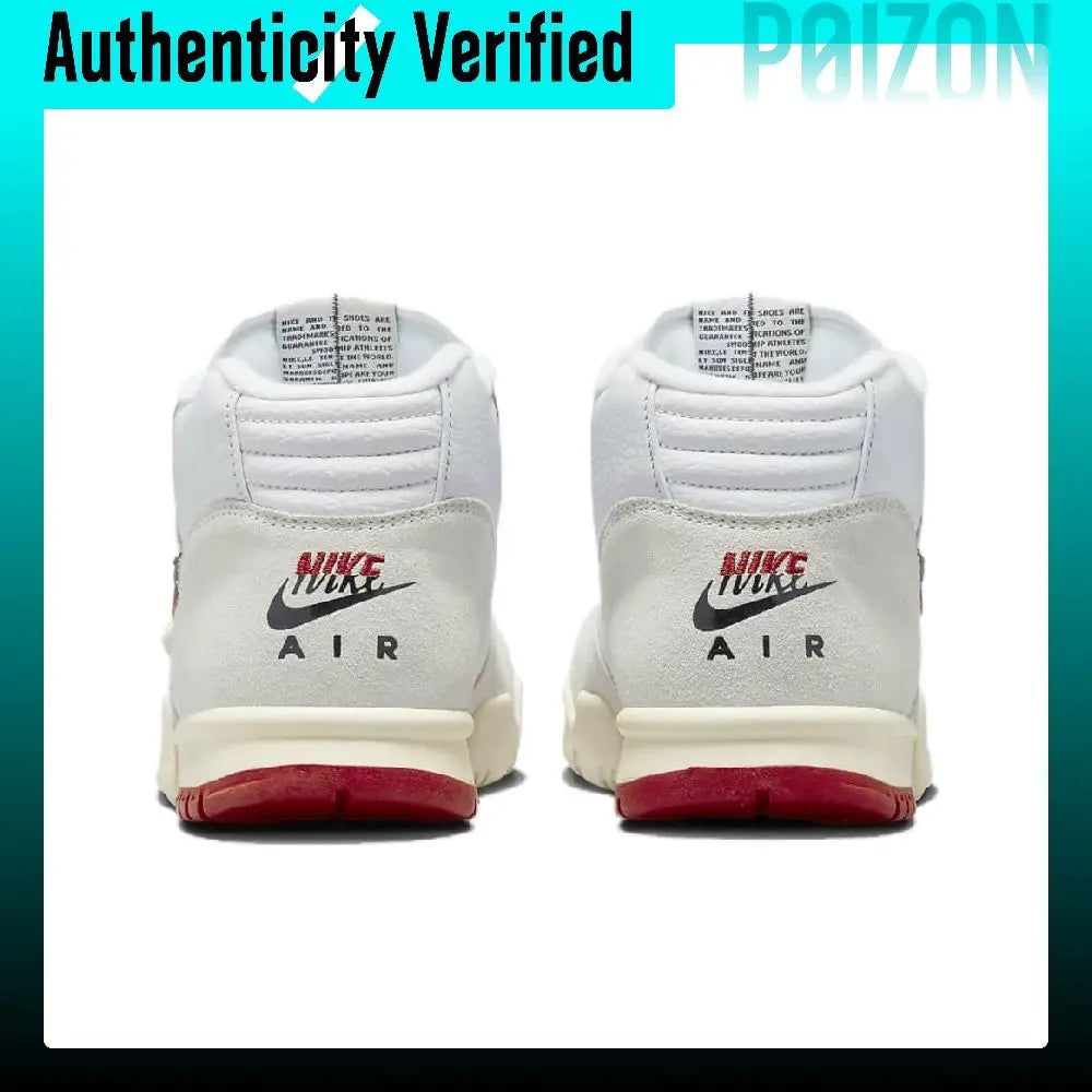 Nike Air Trainer 1 Mid top Training Shoes Men's White Red Black DZ2547-100