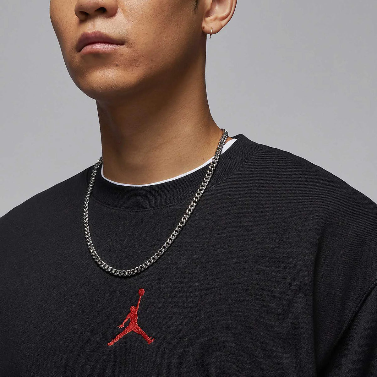 Nike genuine genuine JORDAN Men's Round Neck Patch Soft Sportswear Hoodie HV1750-010