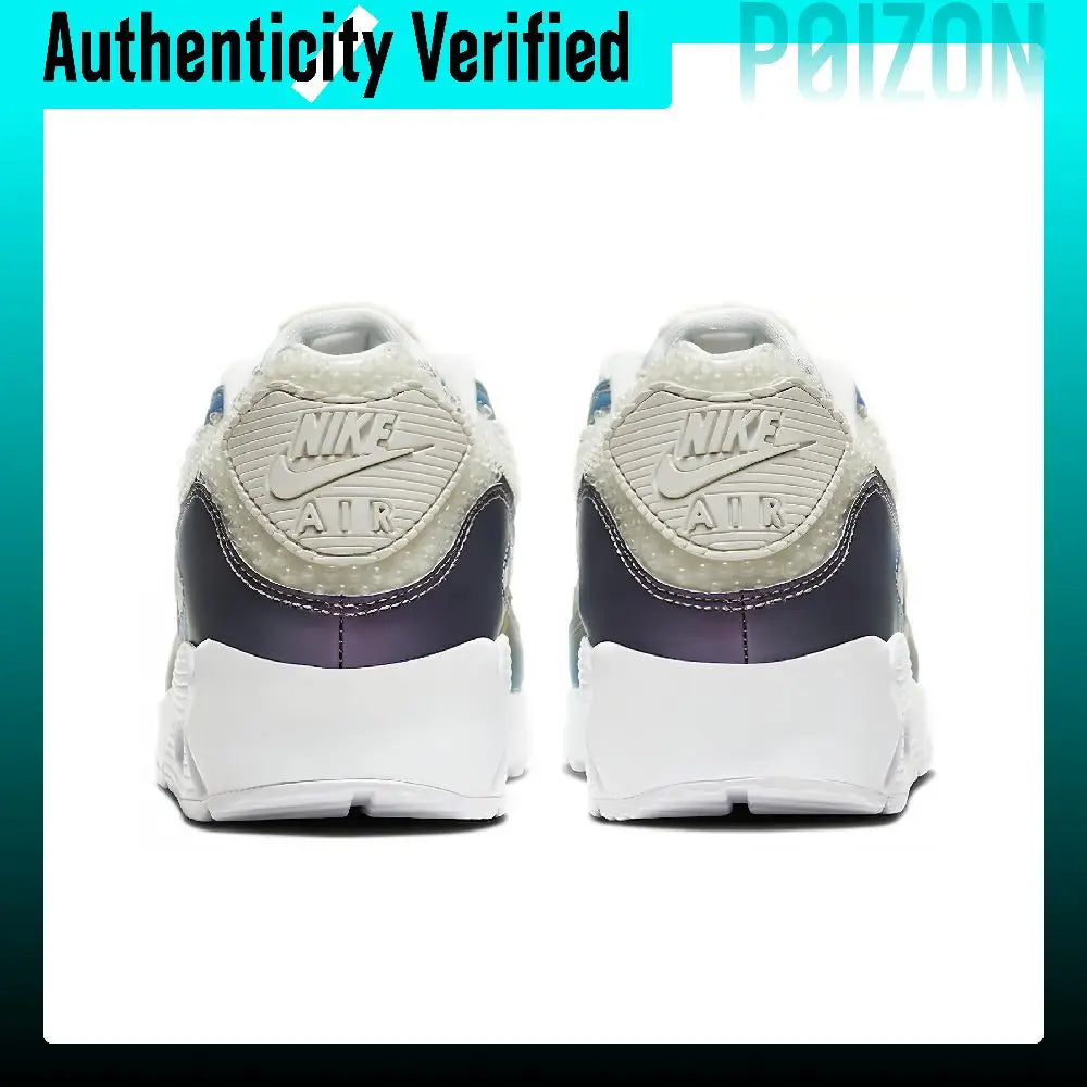 Nike Air Max 90 Running Shoes Unisex Low-top White/Blue/Green CT5066-100